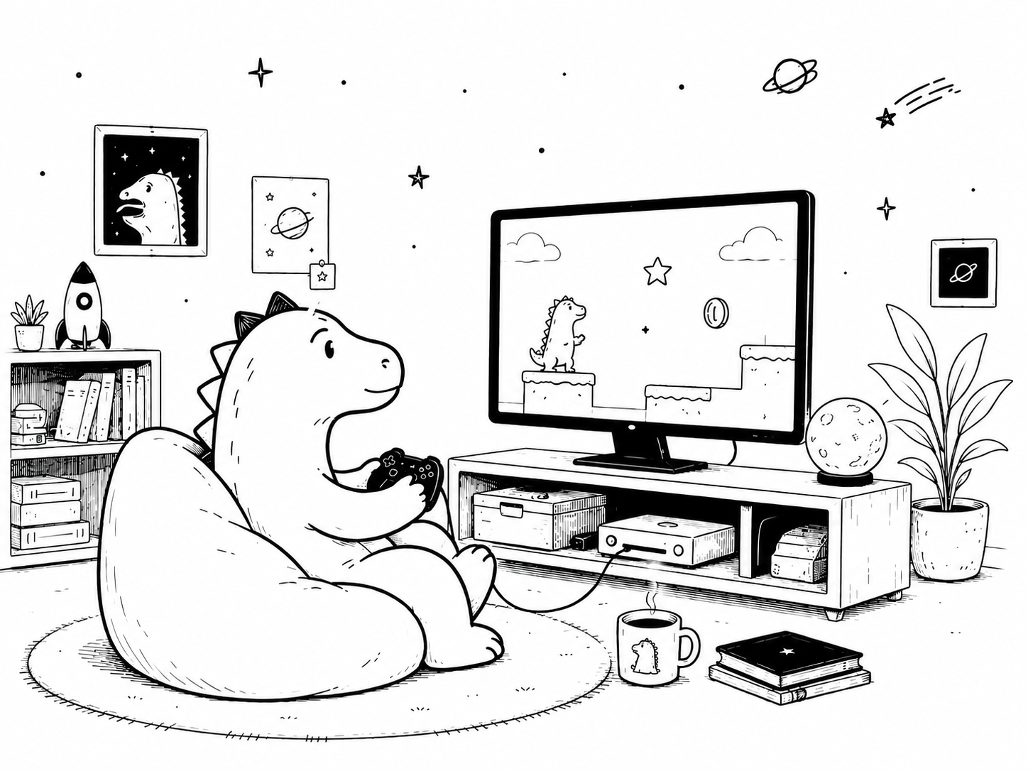 Talf Games studio illustration