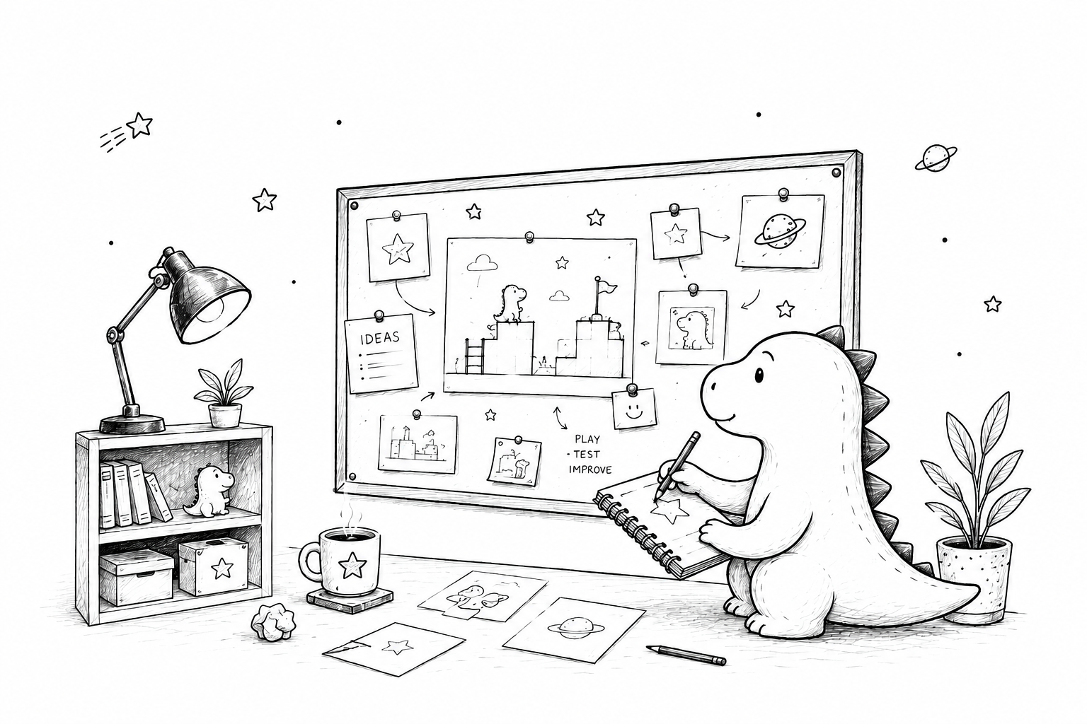 Talf Games creative studio illustration