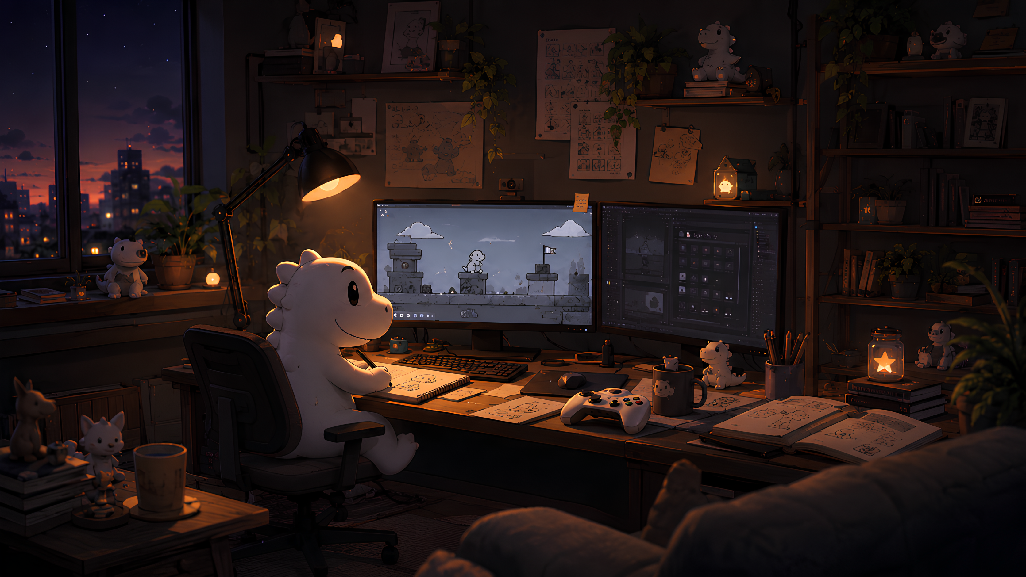 Talf Games studio illustration